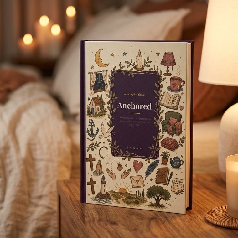 The Complete Edition, standing on a nightstand by candlelight