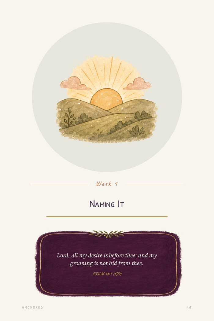 The page that opens a week of evenings, with its illustration and its name