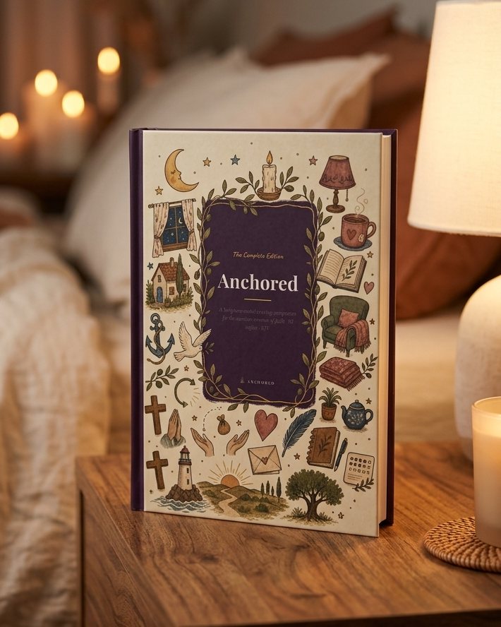 Anchored — The Complete Edition, standing on a nightstand